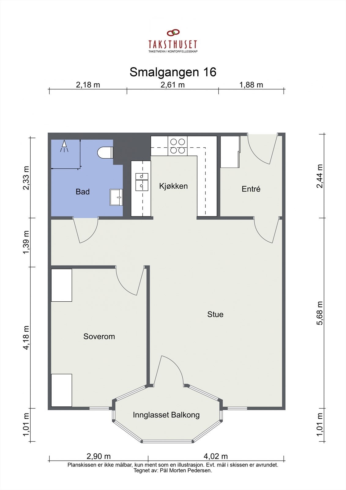 God og arealeffektiv planløsning. Galleribilde