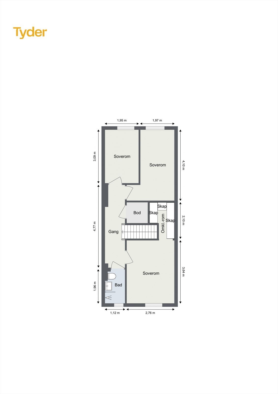 Planskisse 2.etasje Galleribilde