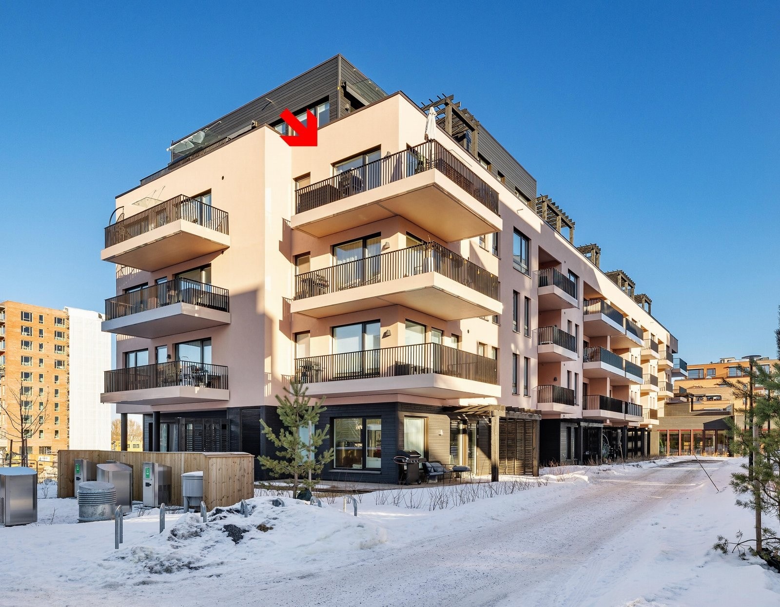 Leiligheten ligger i 4. etasje. Galleribilde