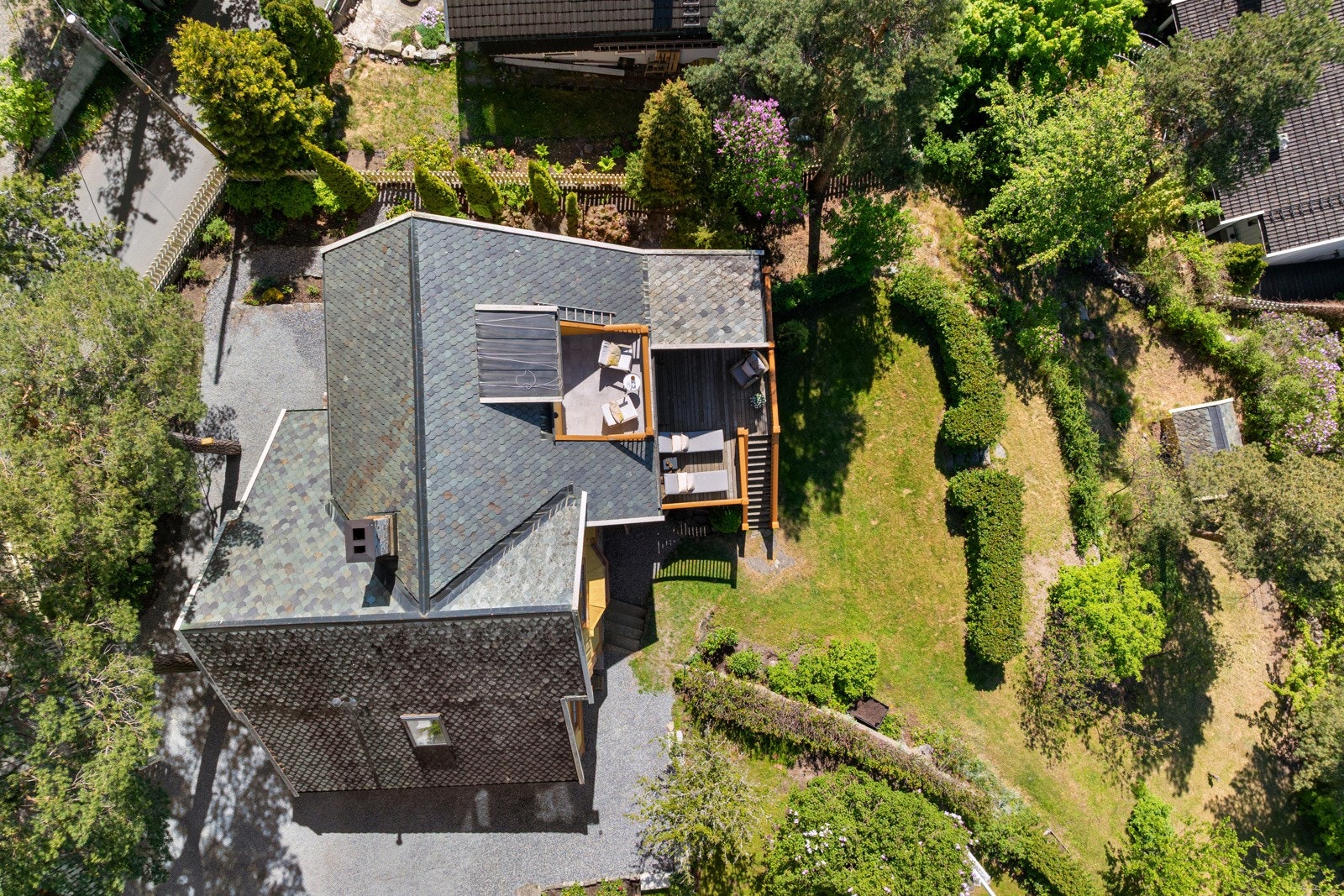 Høyedefoto av eiendommen Galleribilde