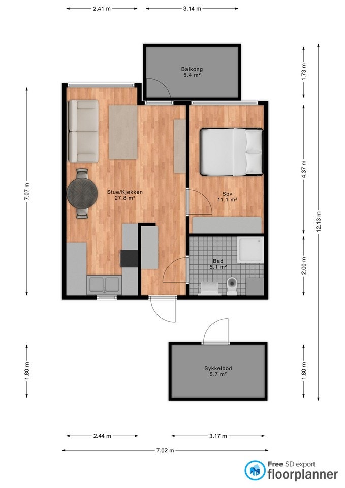 Planskisse Galleribilde