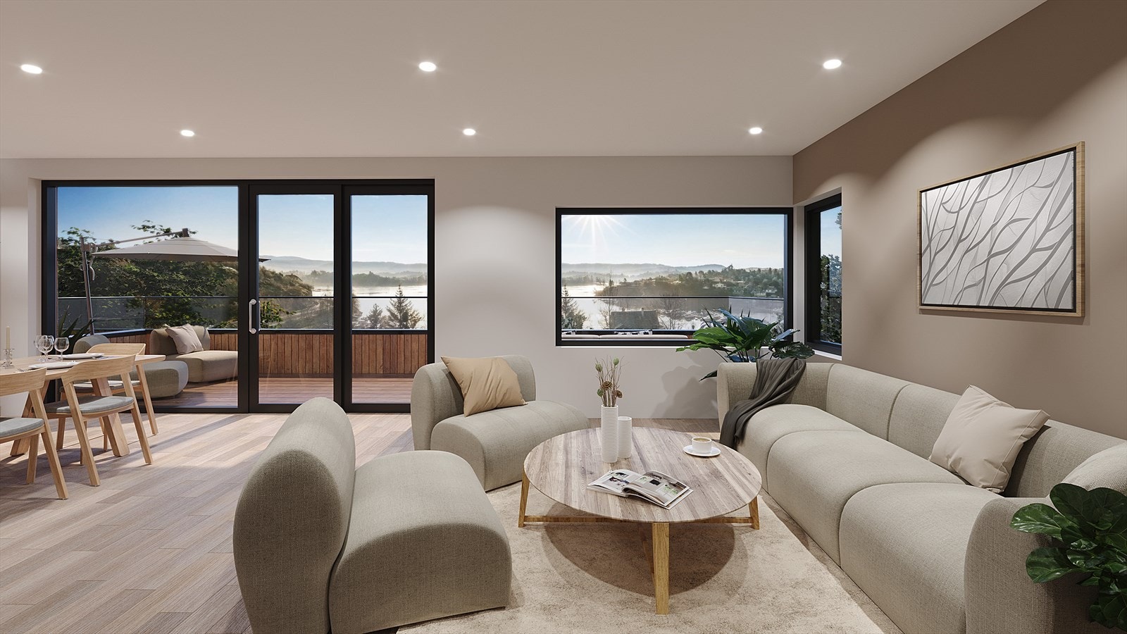 Straumeveien_illustrasjon stue og utsikt Galleribilde