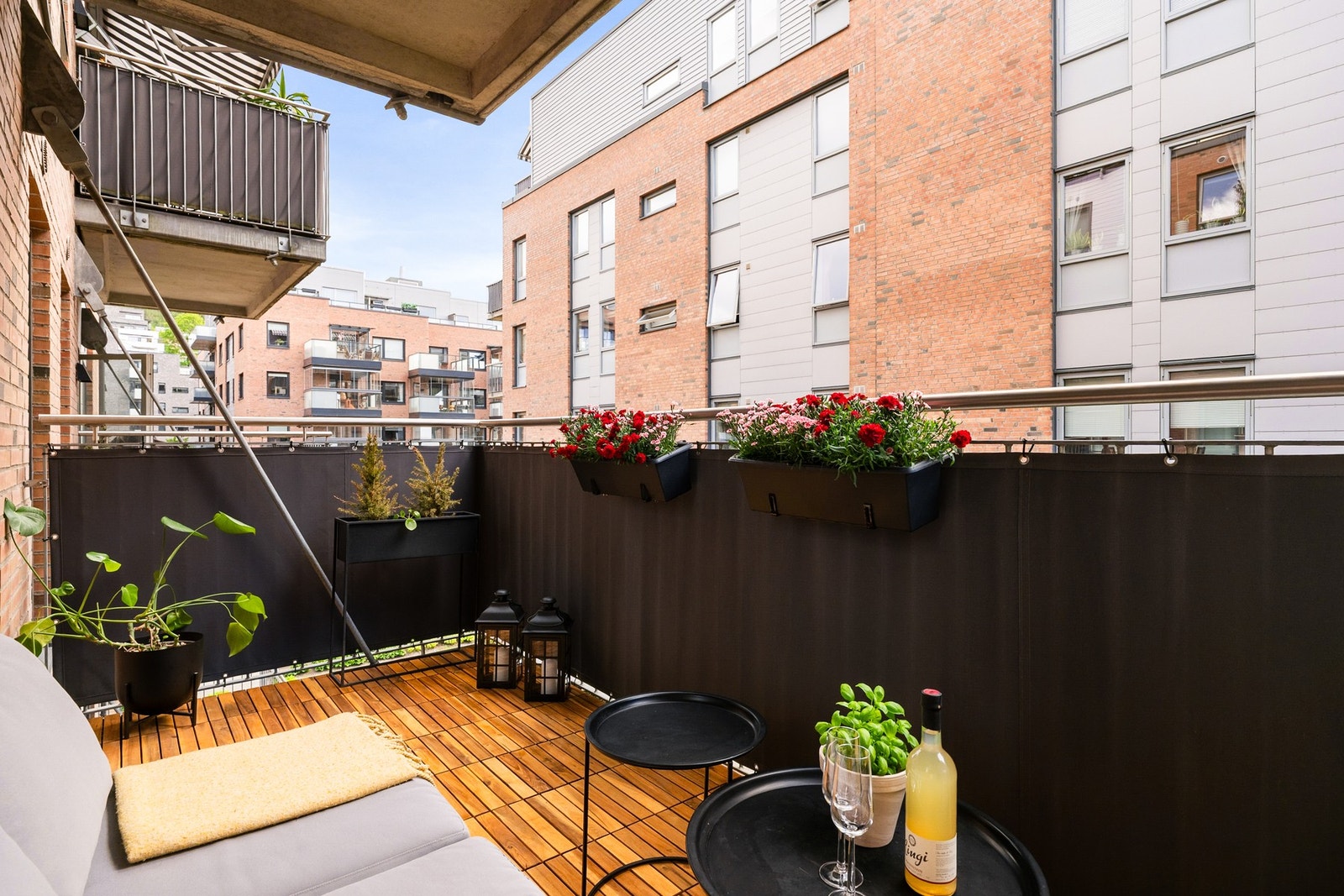 Her får du gleden av en vestvendt balkong på 7 kvm. Galleribilde