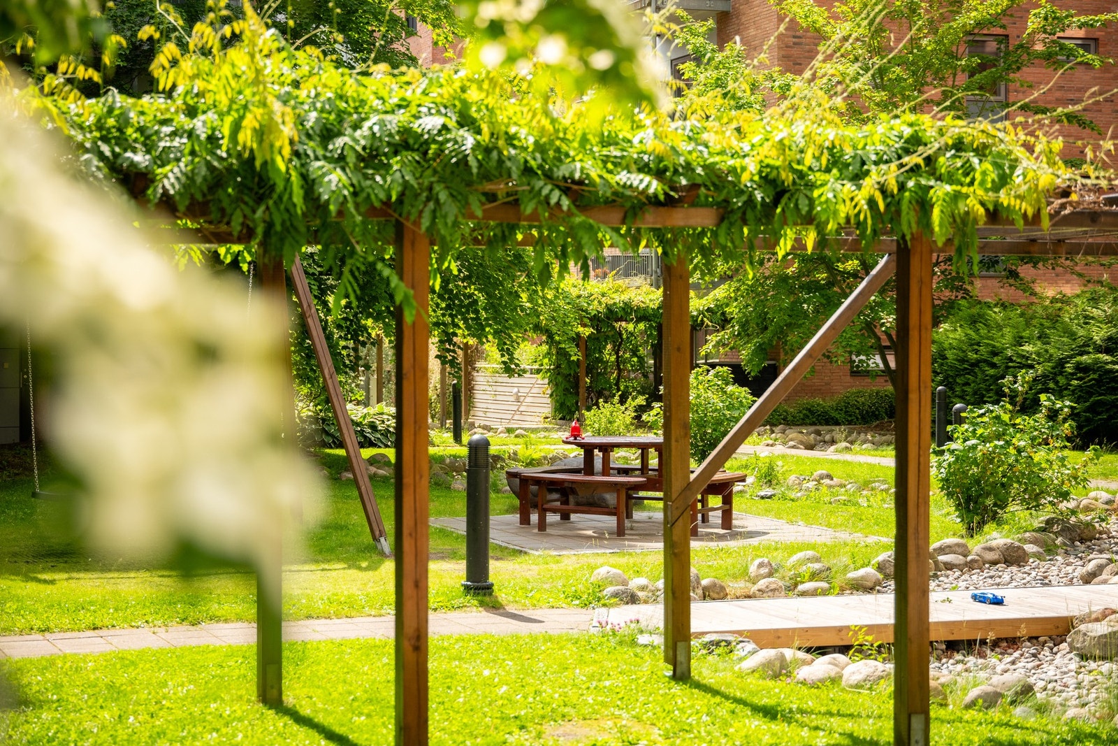 Borettslagets gårdsrom. Galleribilde