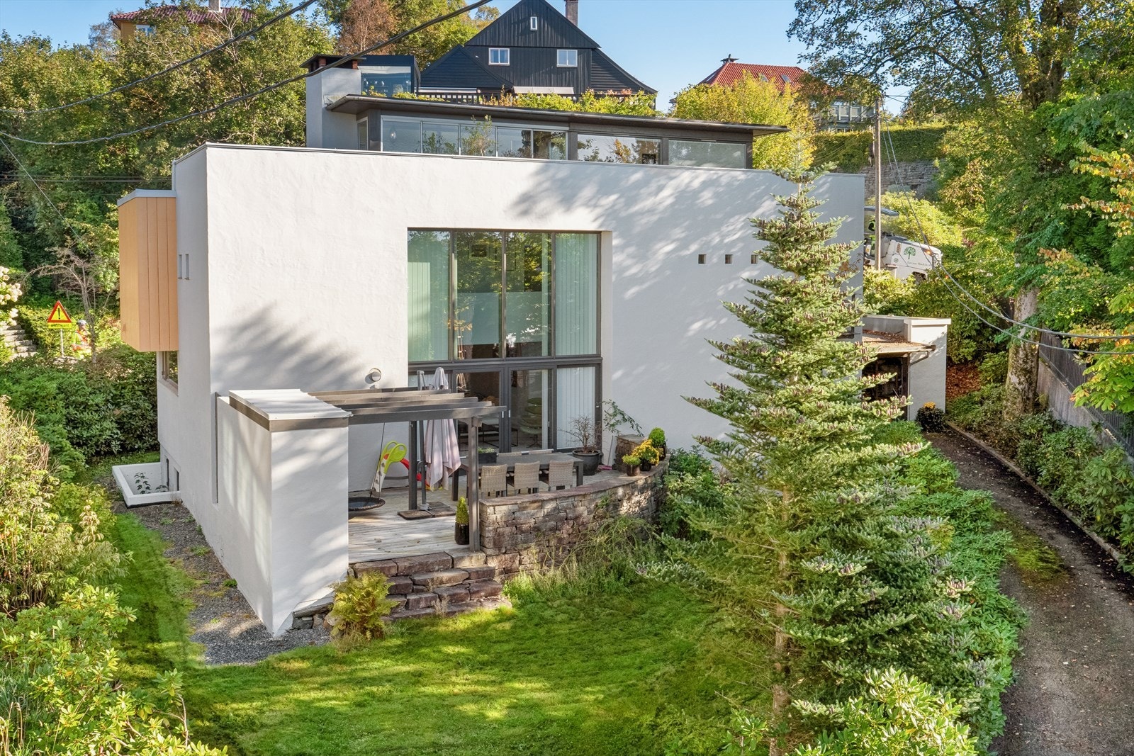 Fasade på siden. Galleribilde
