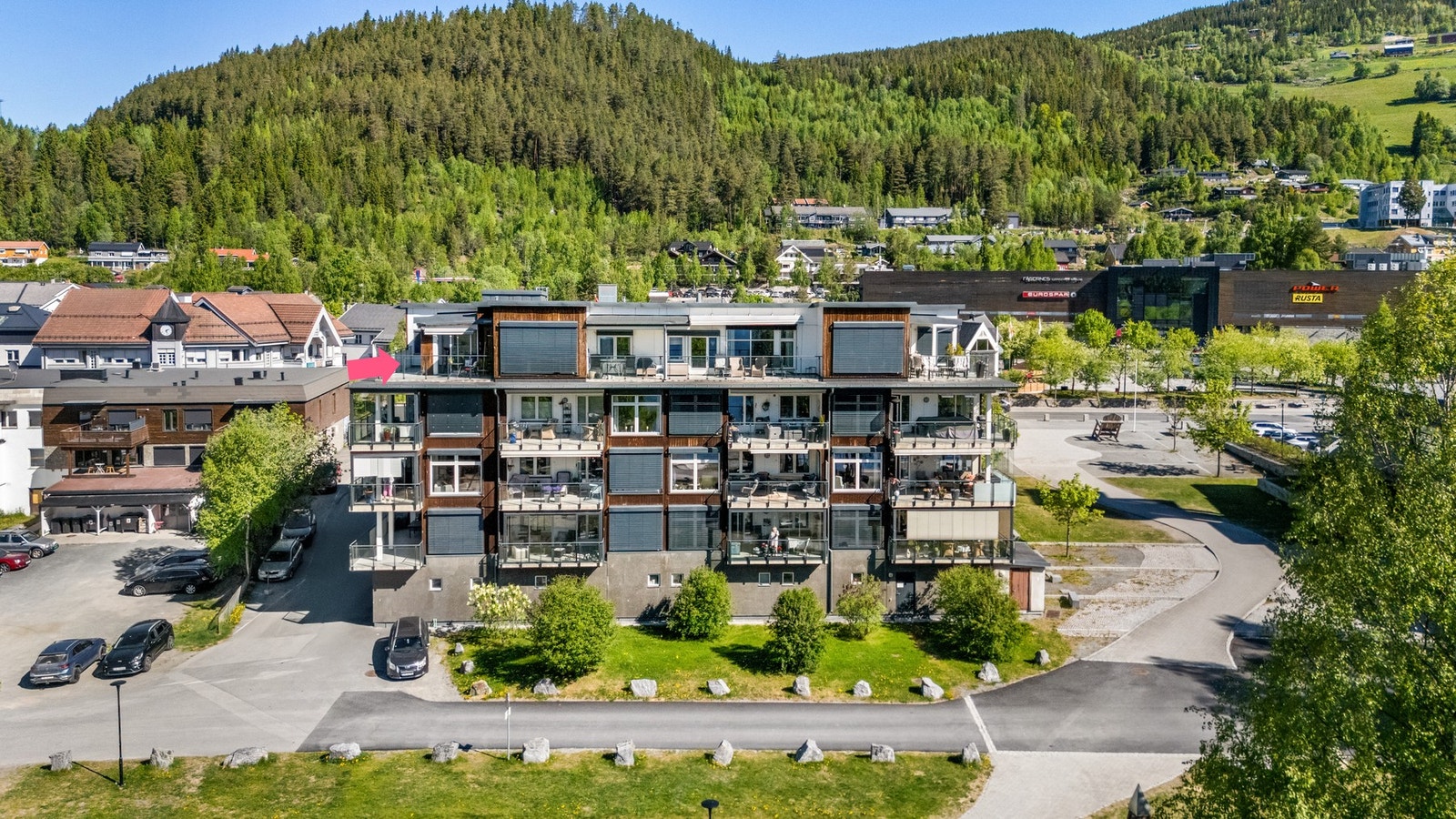 Sentrumsnær toppleilighet beliggende i Parken på Fagernes Galleribilde