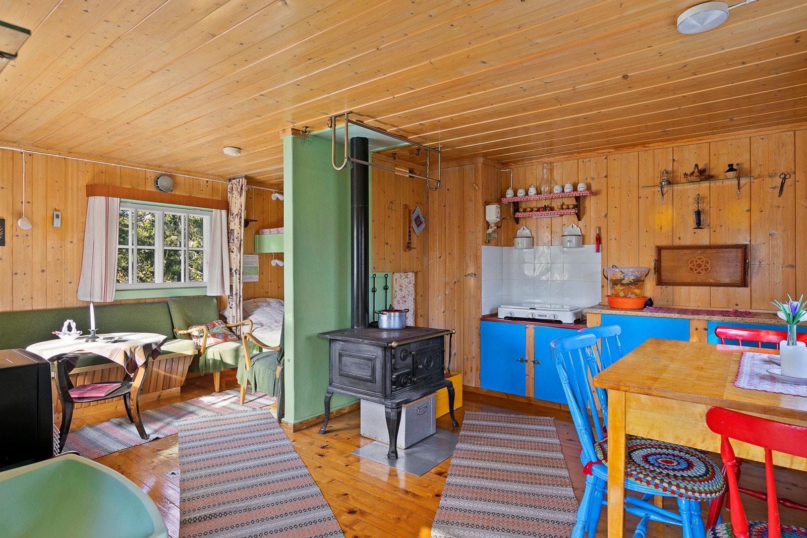 Vedovn skaper hygge og gir varme i hytta Galleribilde