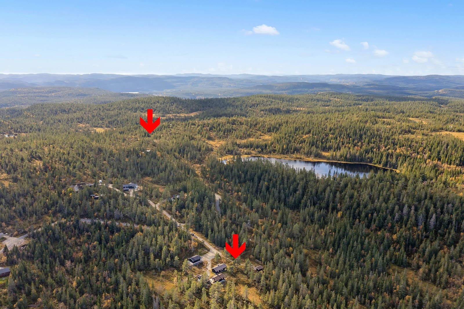 Avstand hytta Galleribilde