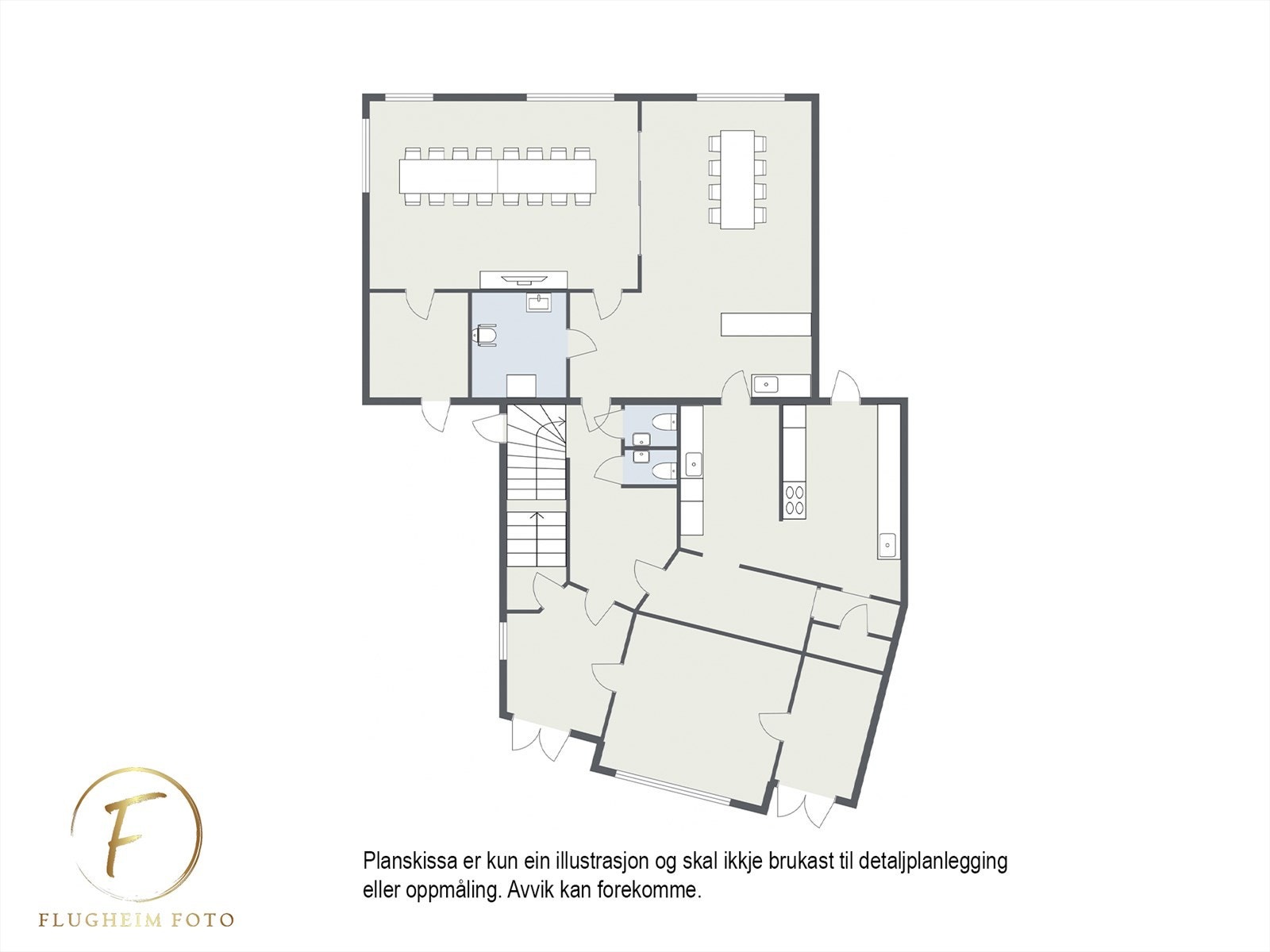 Planteikning 1etasje Galleribilde