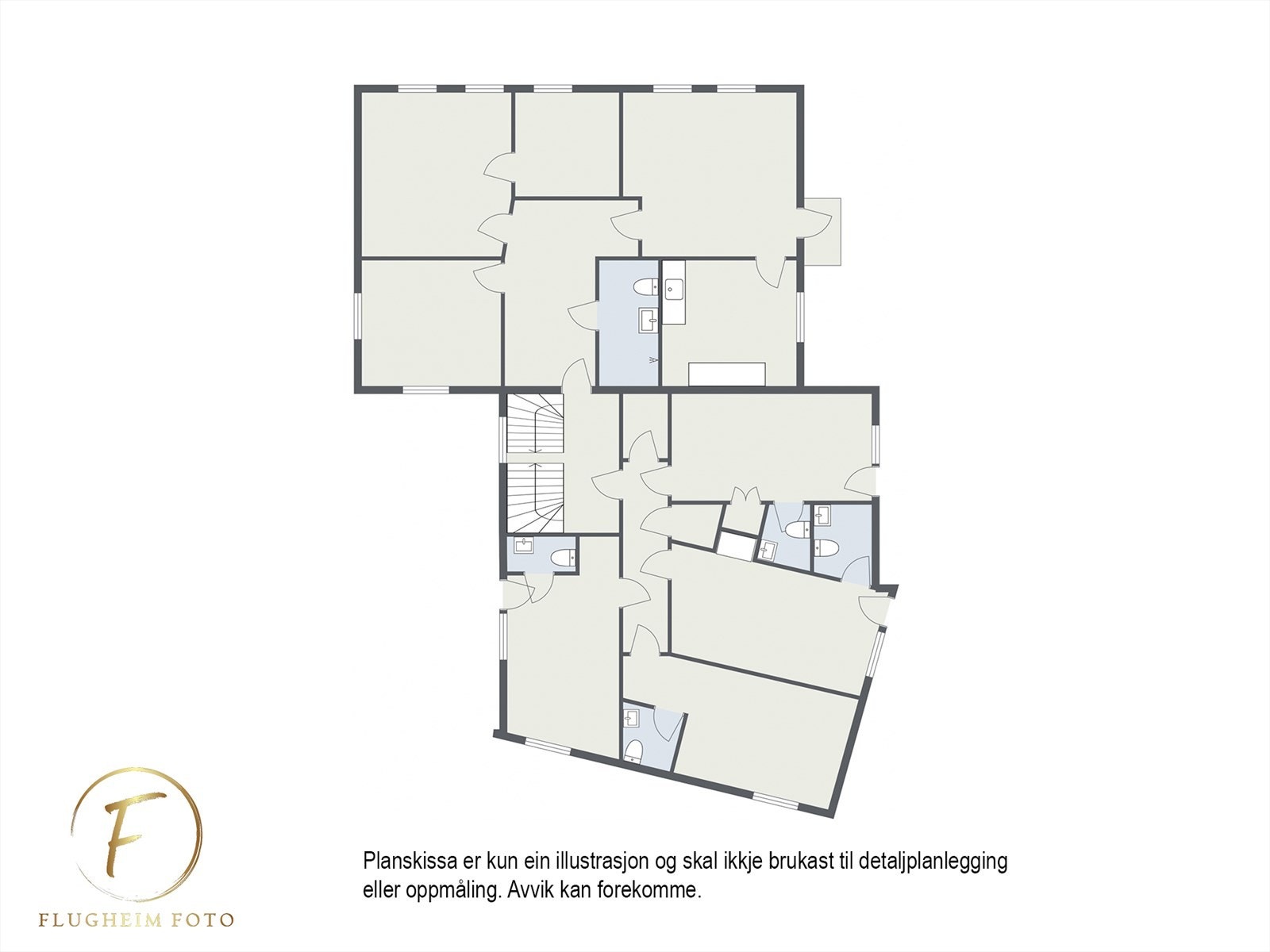 Planteikning 2.etasje Galleribilde