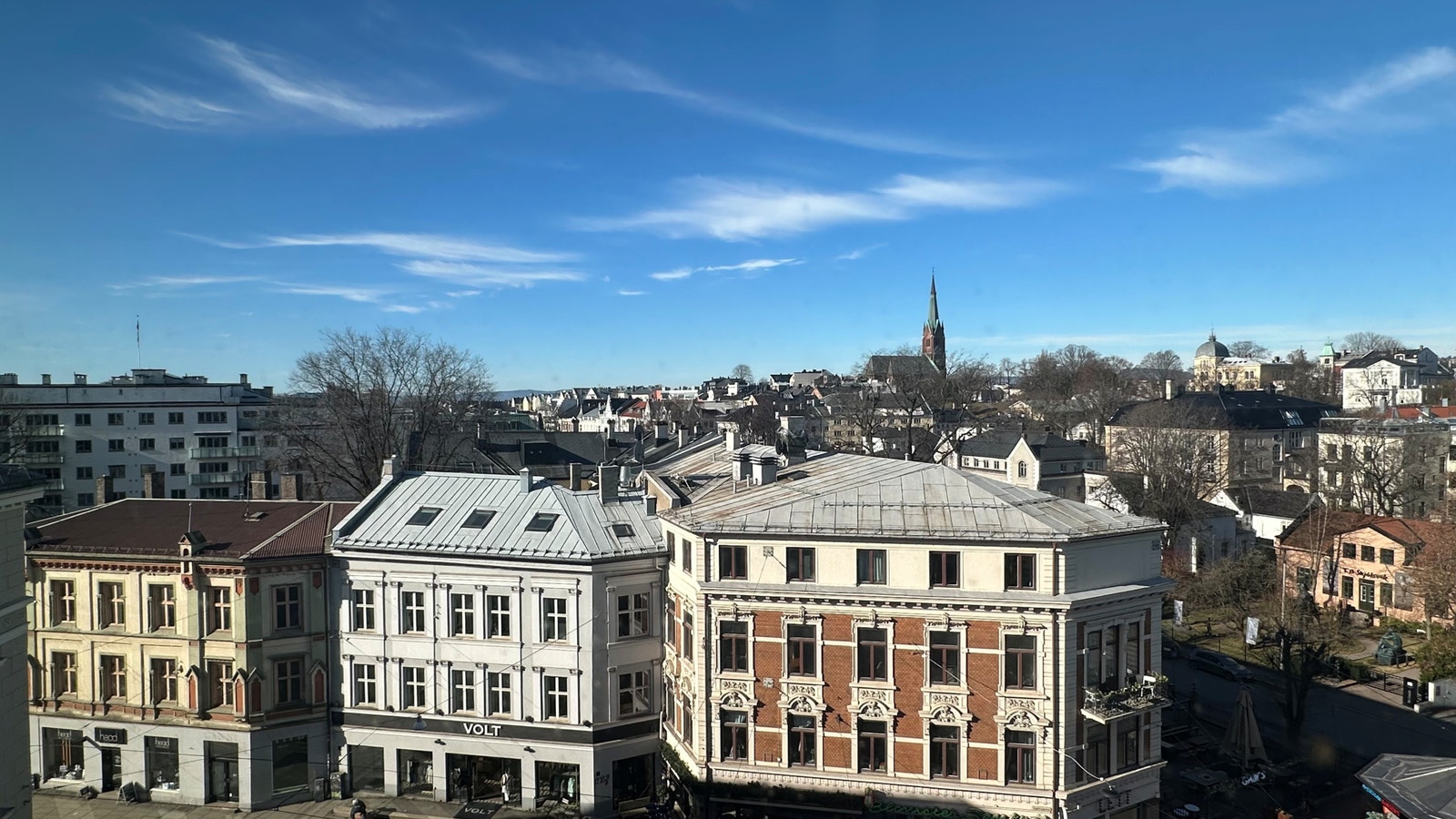 Utsikt fra lokalene. Galleribilde