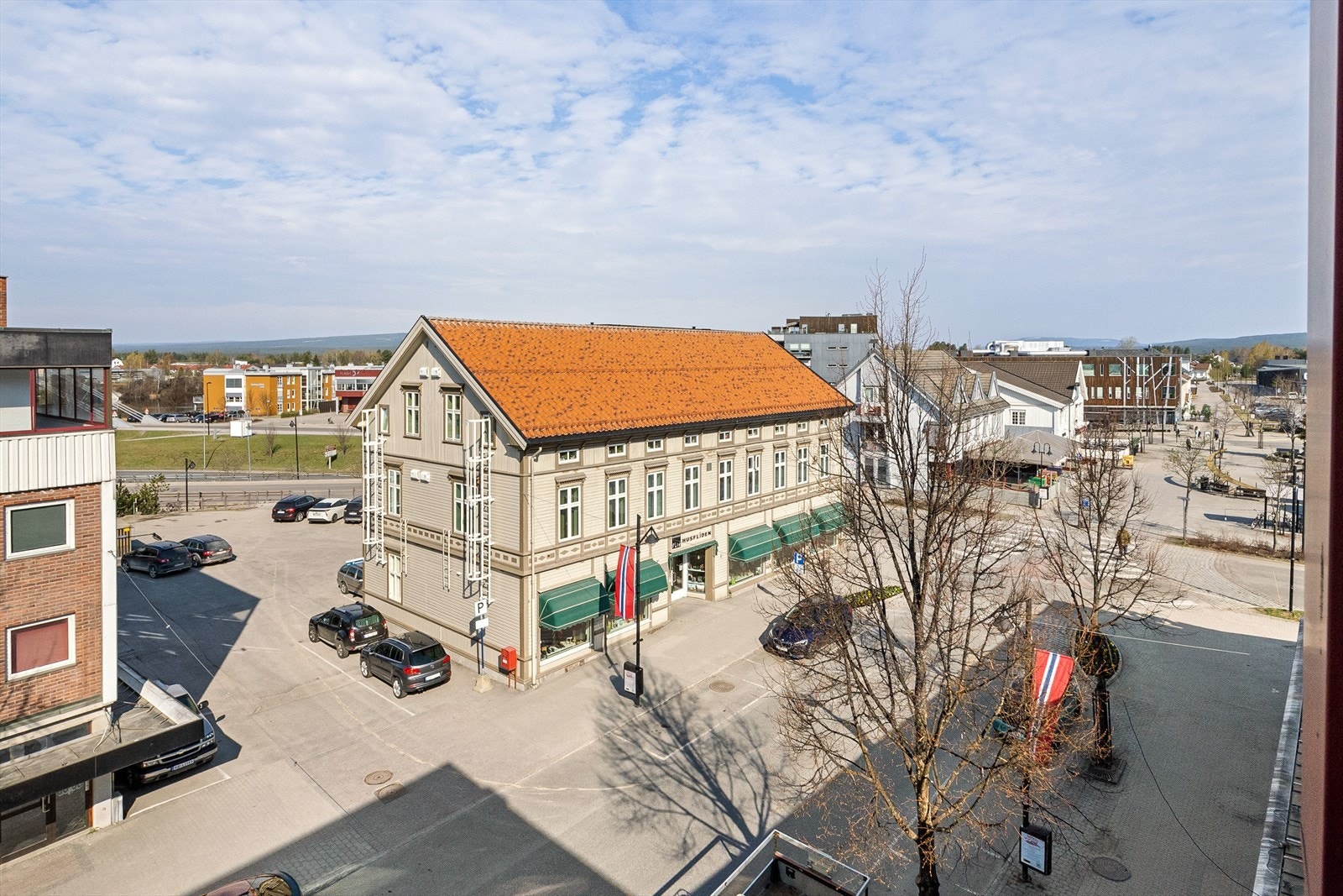 Utsikt over Storgata mot nabobygg Galleribilde