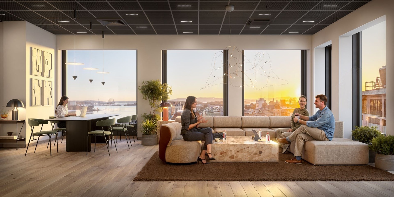 Utsikten fra de øvre etasjene er formidabel Galleribilde