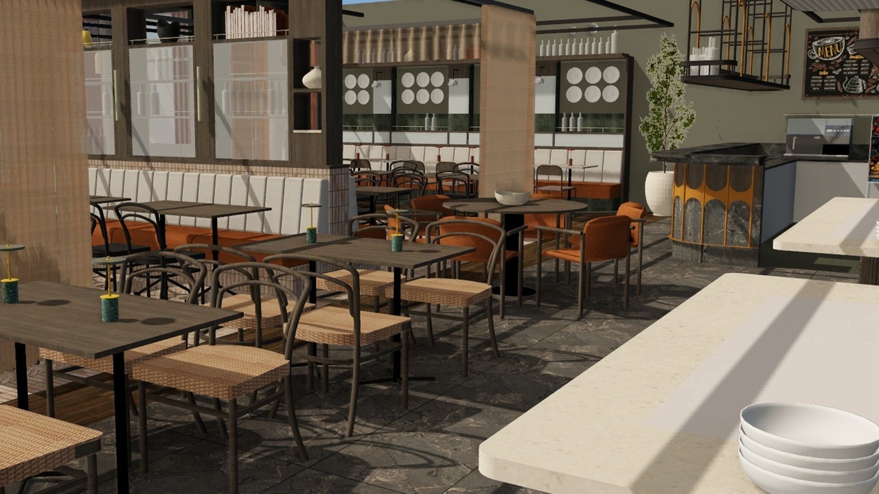 Restaurant med kantine/lunsjfunksjon (Foreløpige illustrasjoner – endelig løsning kan avvike.) Galleribilde