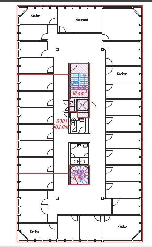 Planløsning 3.etasje Galleribilde