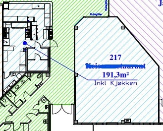 Kontorarealet 217 - 191,3 kvm inkludert kjøkken Galleribilde