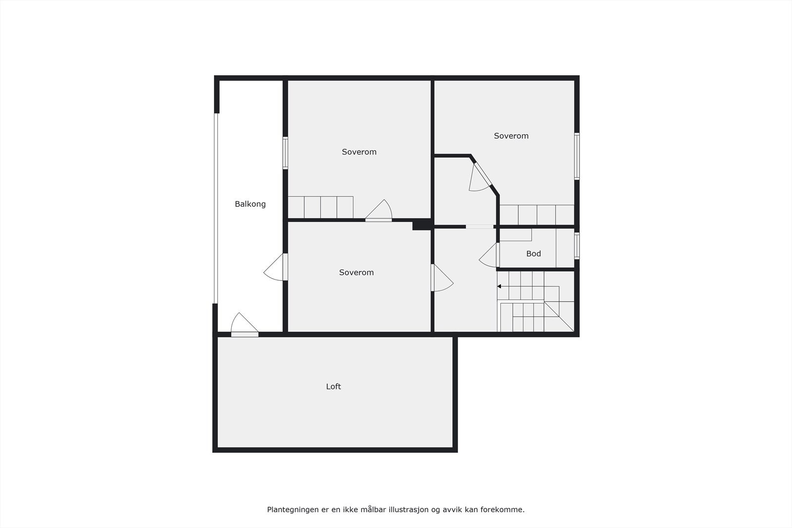 Plantegning, 2. etg. Galleribilde