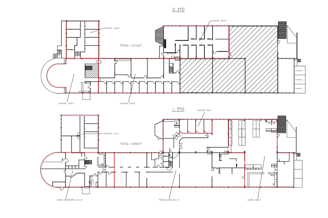 Plantegning Galleribilde