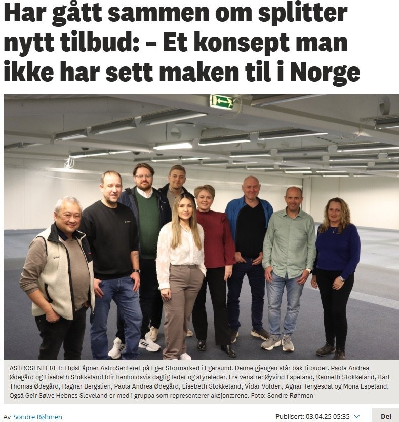 Regionsens førsate aktivitetssenter etablerer seg på senteret, og disponerer opp til 1700kvm i 2.dre etasje - dette er noe byen virkelig ser frem til, og som vil trekker mange barnefamilier til senteret. Galleribilde