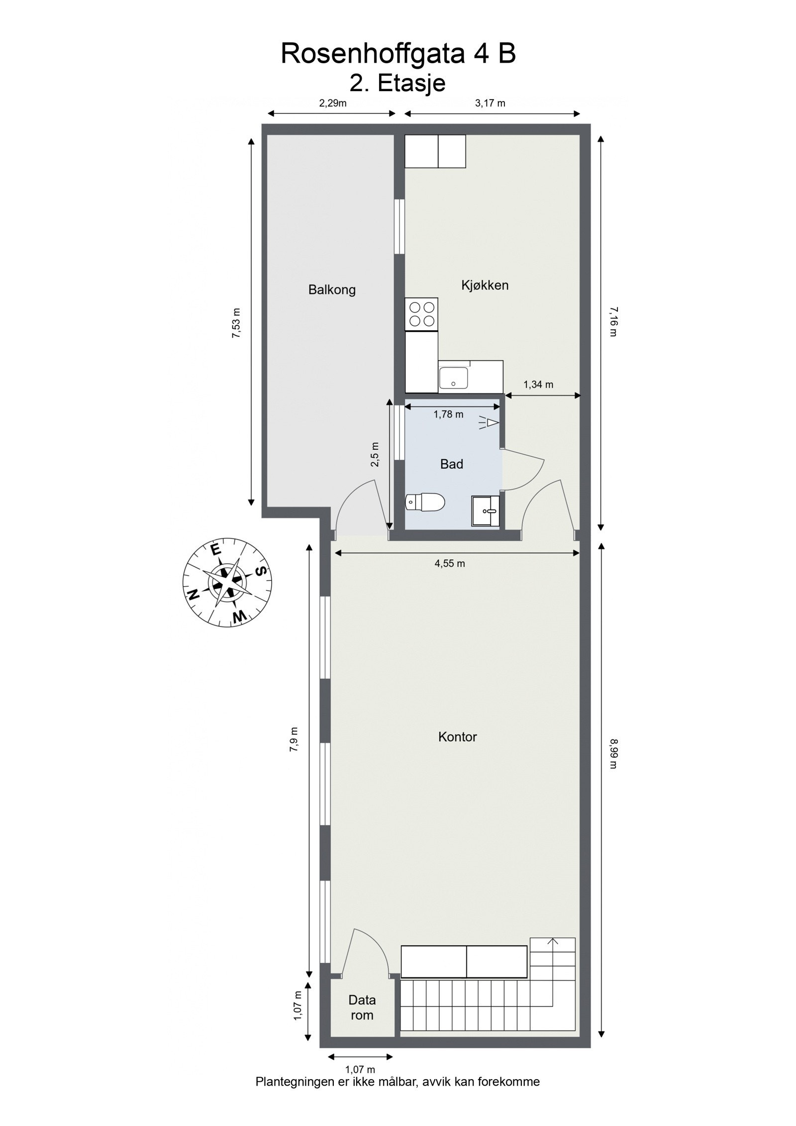 Plan 2 etasje Galleribilde