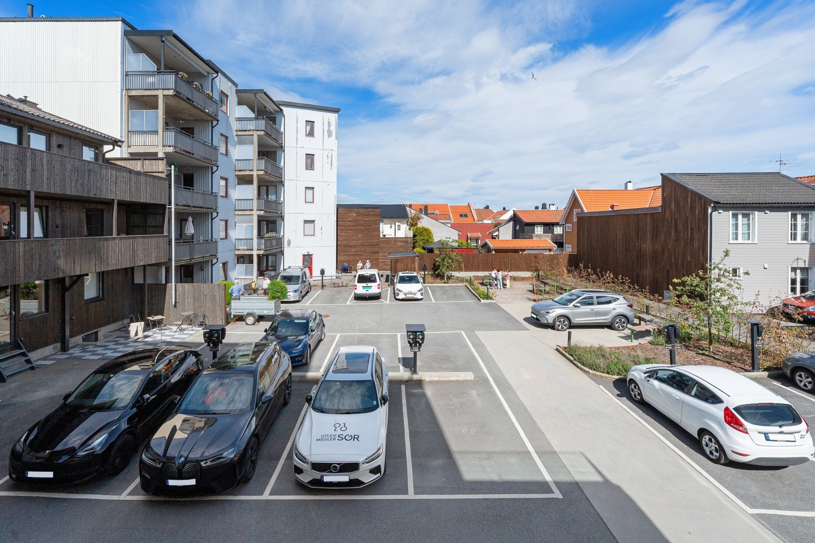 Mot bakgård Galleribilde