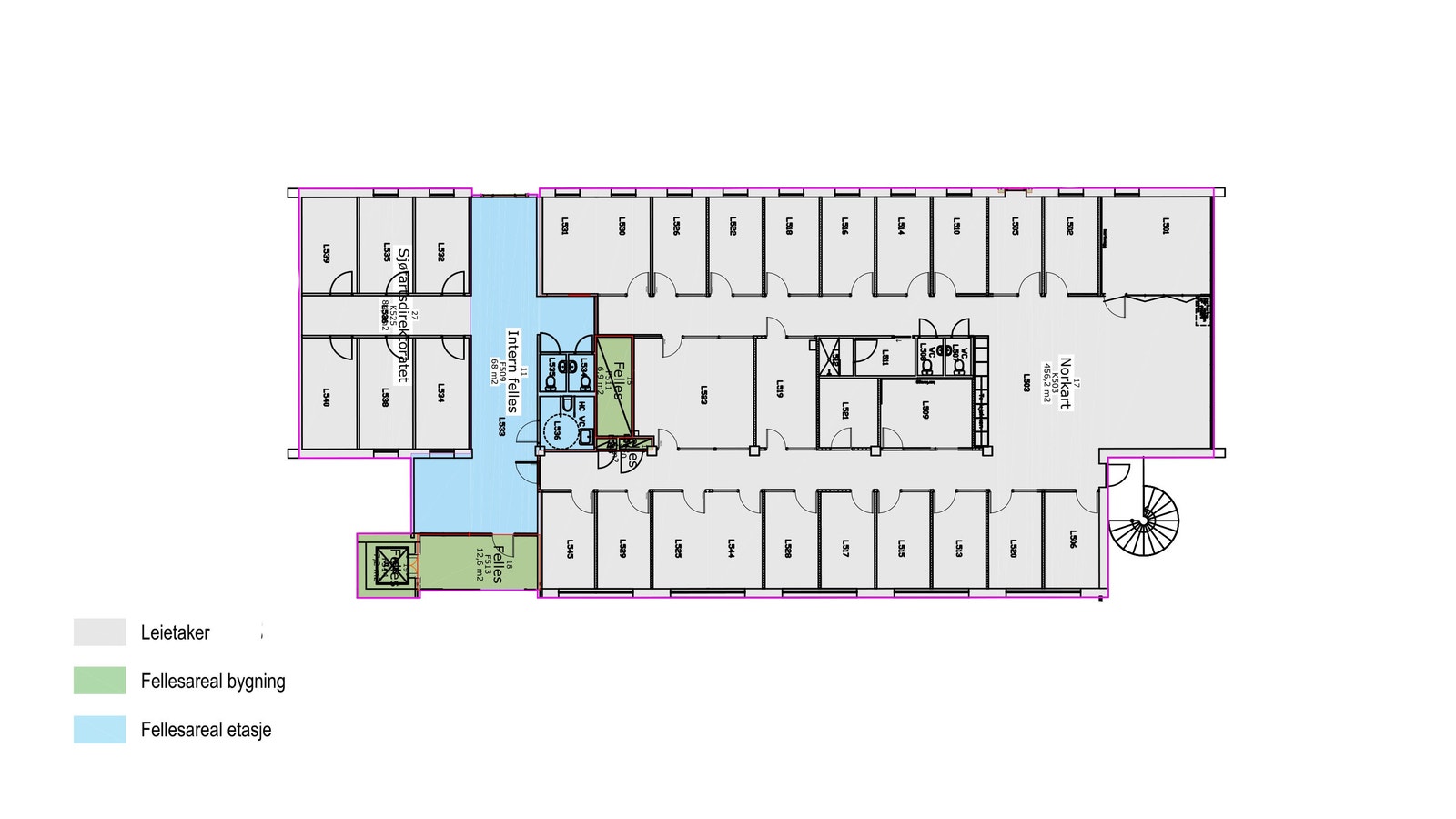 Planløsning - avvik kan forekomme. Galleribilde