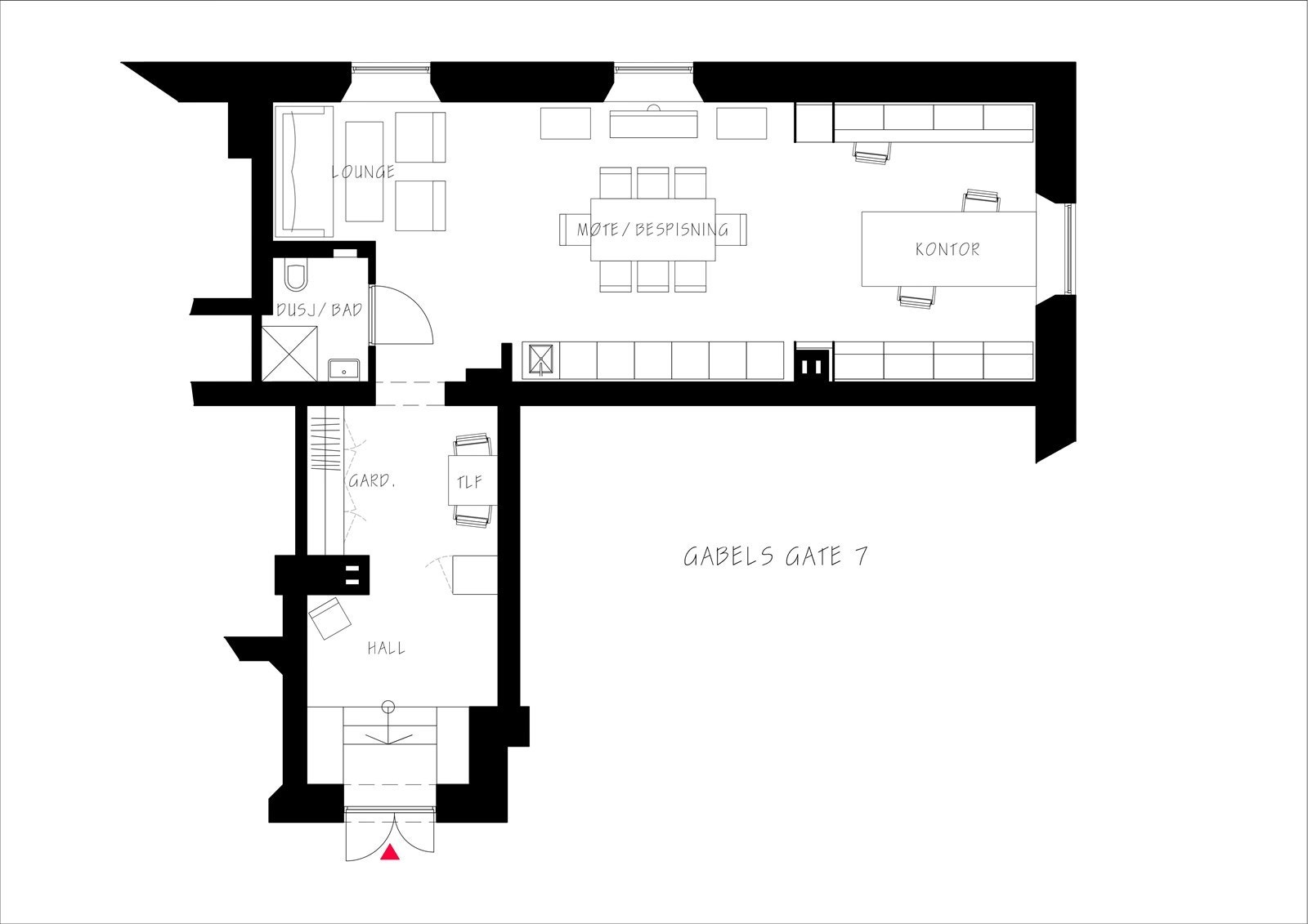 Plantegning Galleribilde