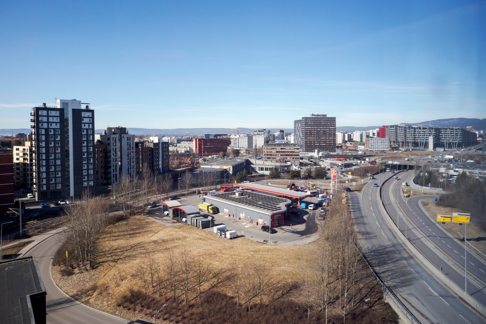 Utsikt fra 7. og 8. etasje Galleribilde