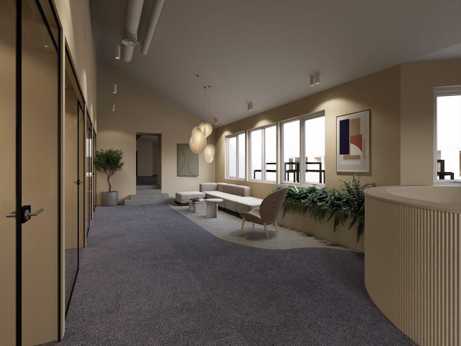 Illustrasjon av hvordan lokalet kan se ut Galleribilde