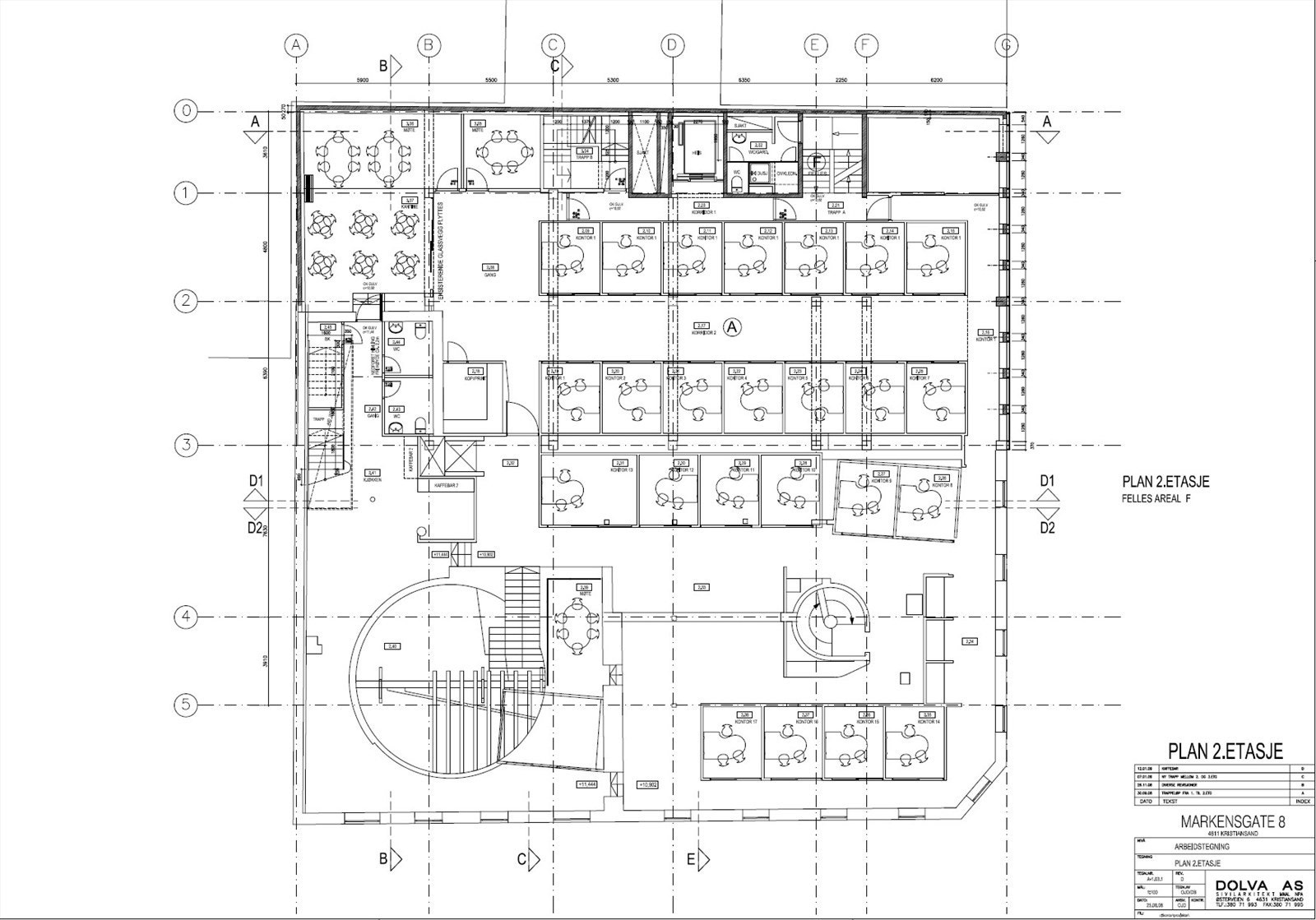Plantegning 2. etg Galleribilde