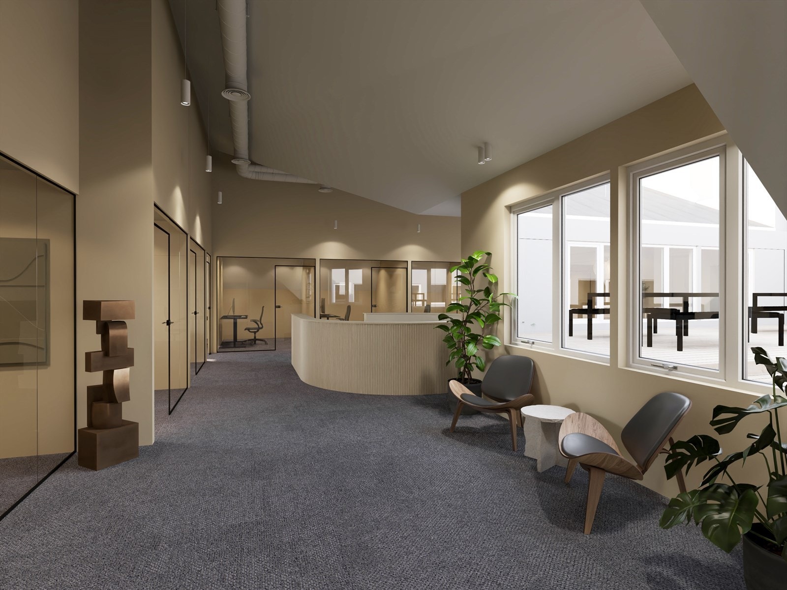 Illustrasjon av hvordan lokalet kan se ut Galleribilde