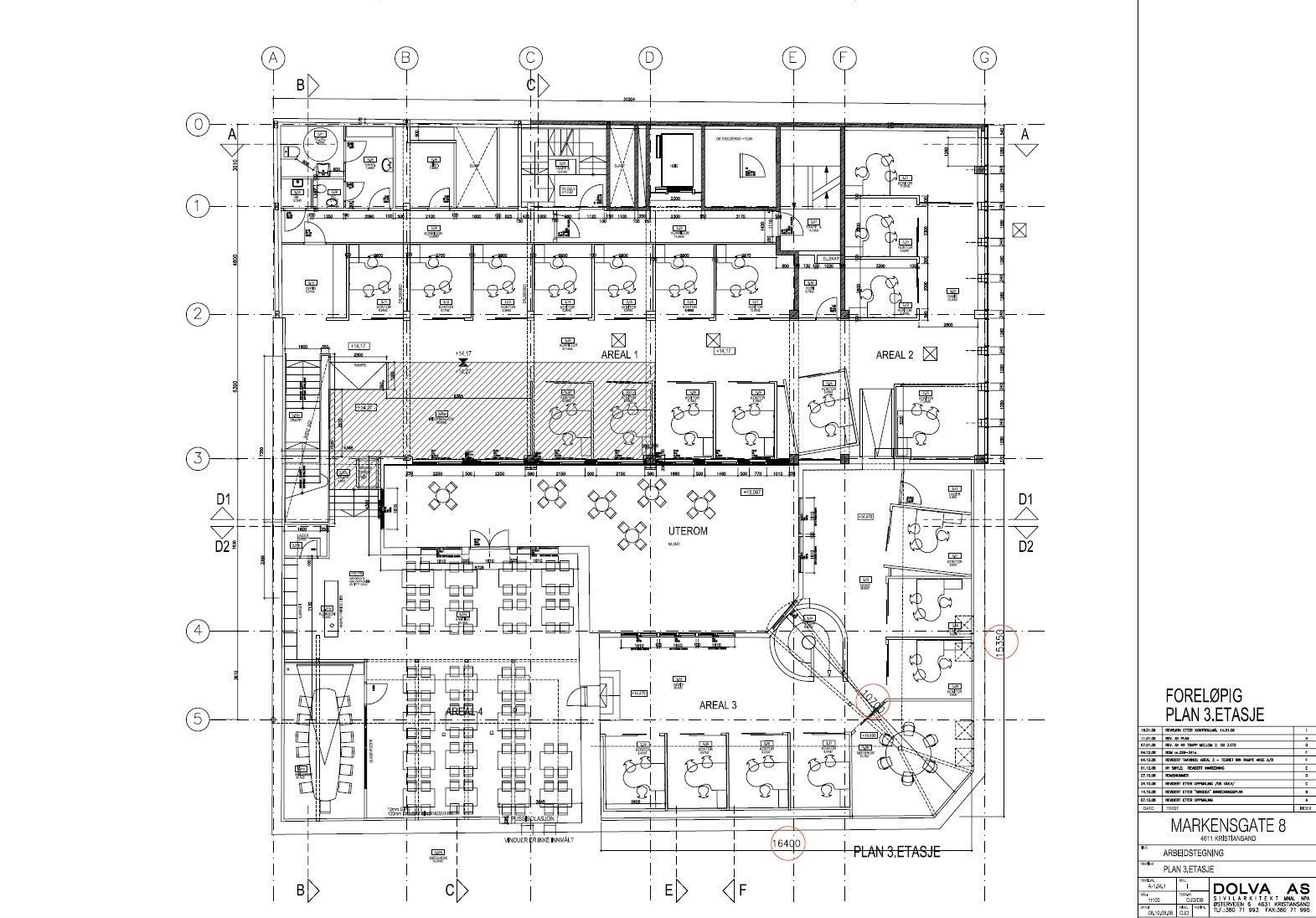 Plantegning 3. etg Galleribilde