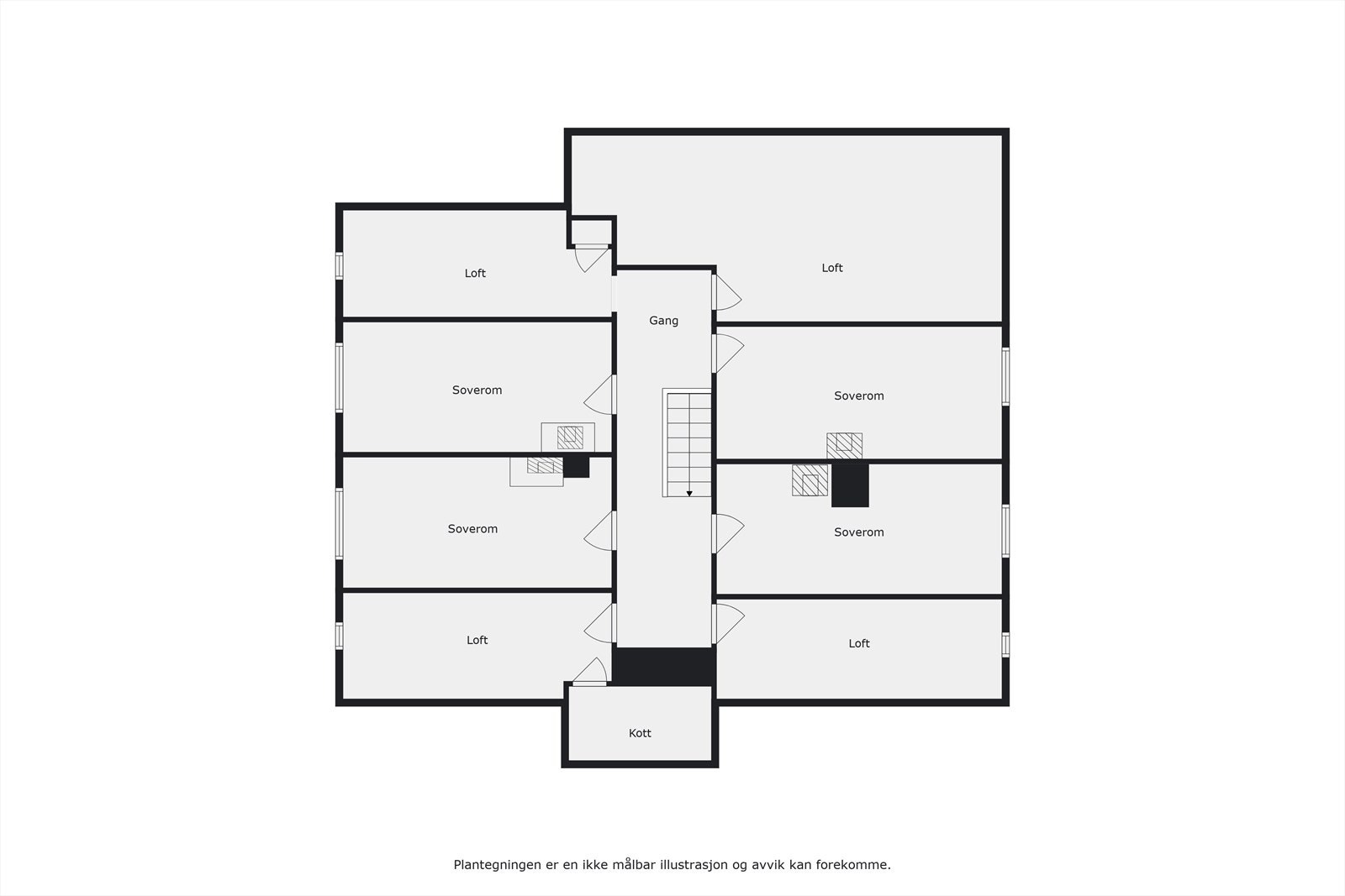 Plantegning 3 etasje Galleribilde
