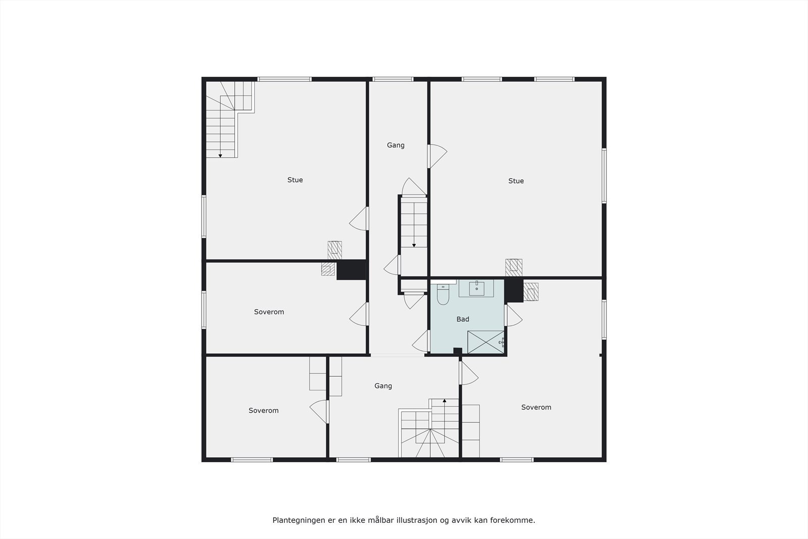 Plantegning 2 etasje Galleribilde