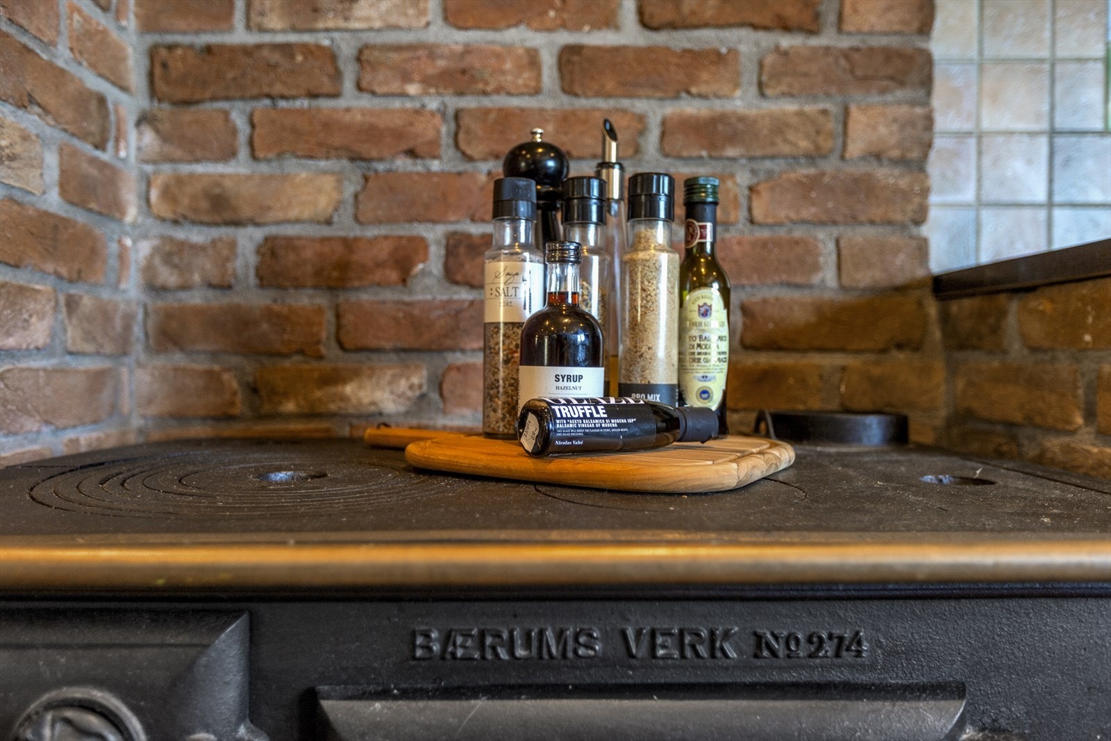 Støpejernsovn på kjøkken Galleribilde