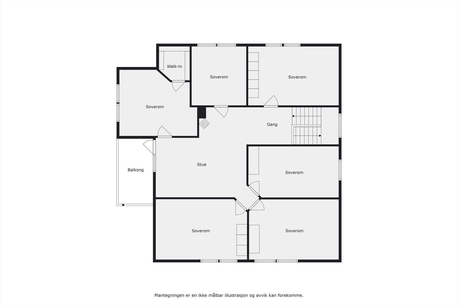 Plantegning 2. etasje Galleribilde