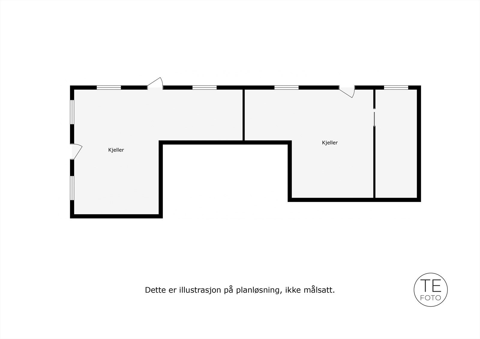 Planløsning kjeller Galleribilde