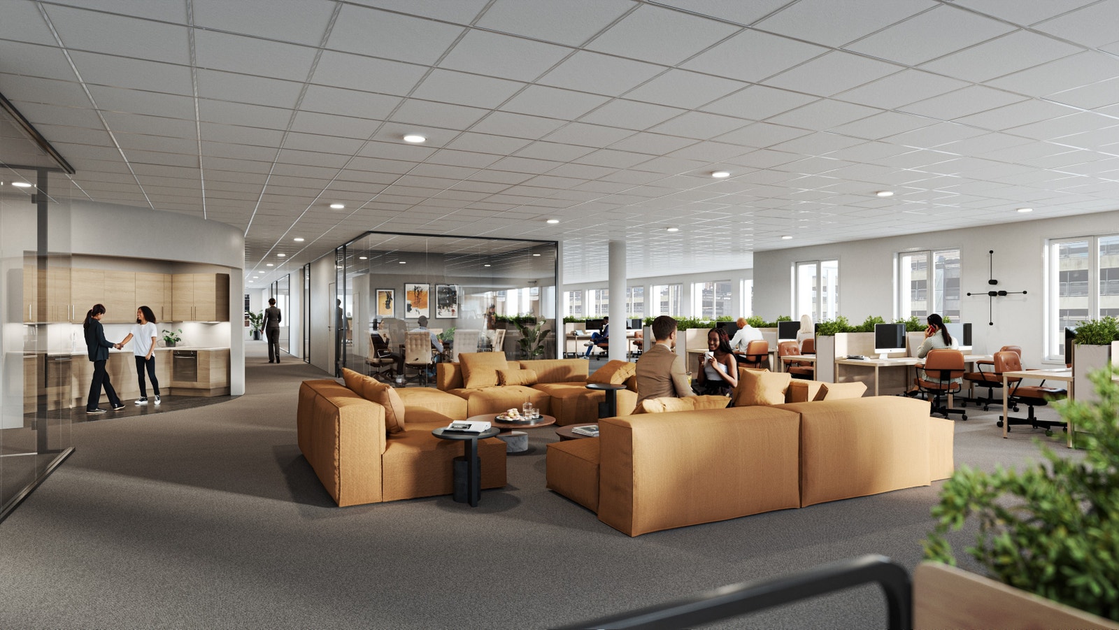 Illustrasjon - kontorlokalene Galleribilde