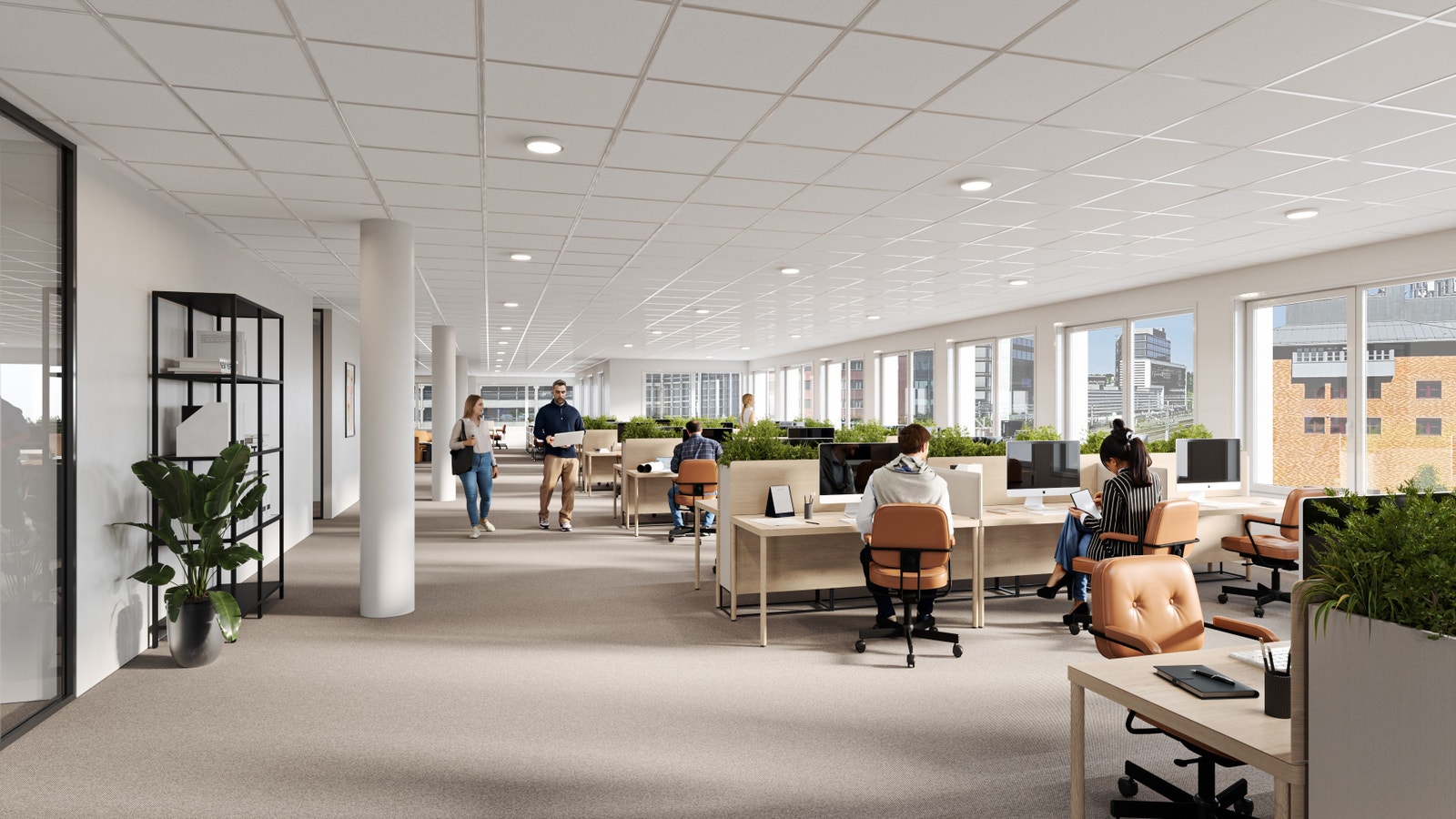 Illustrasjon - kontorlokalene Galleribilde