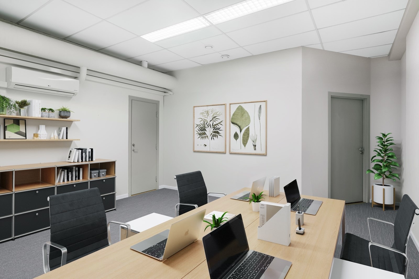 Digital renovering - bildene er laget som illustrasjon av det faktiske arealet og lokalet. Galleribilde