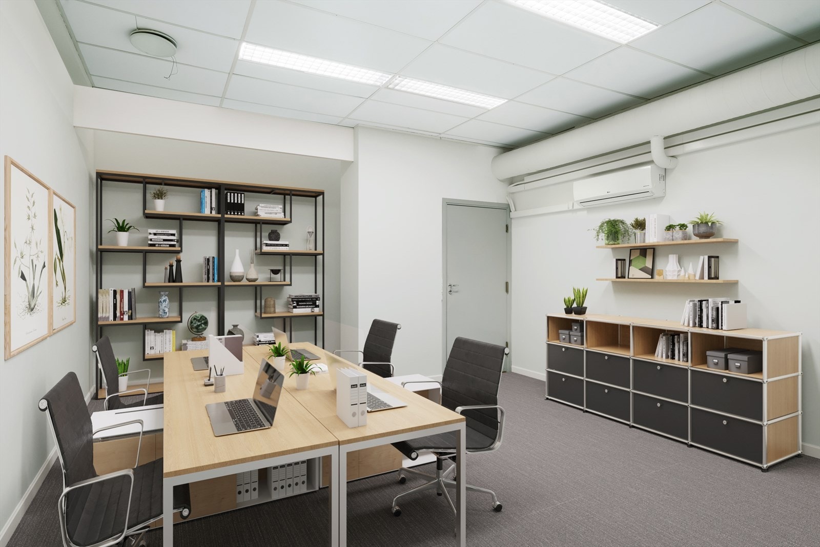 Digital renovering - bildene er laget som illustrasjon av det faktiske arealet og lokalet. Galleribilde