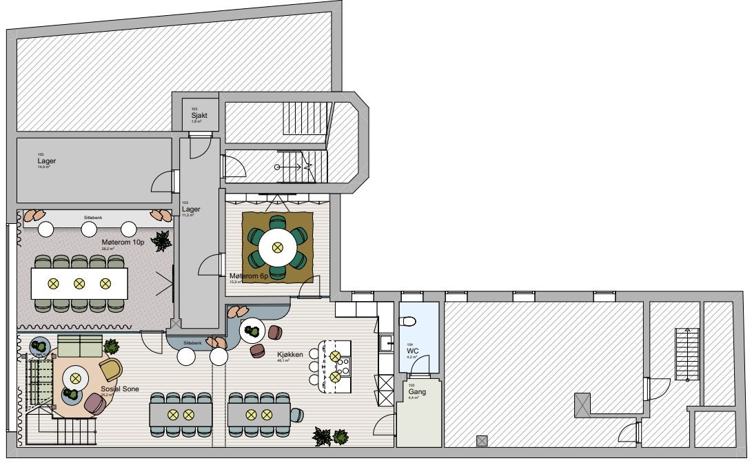 Mulig skisse u. etasjen (nesten as is). Galleribilde