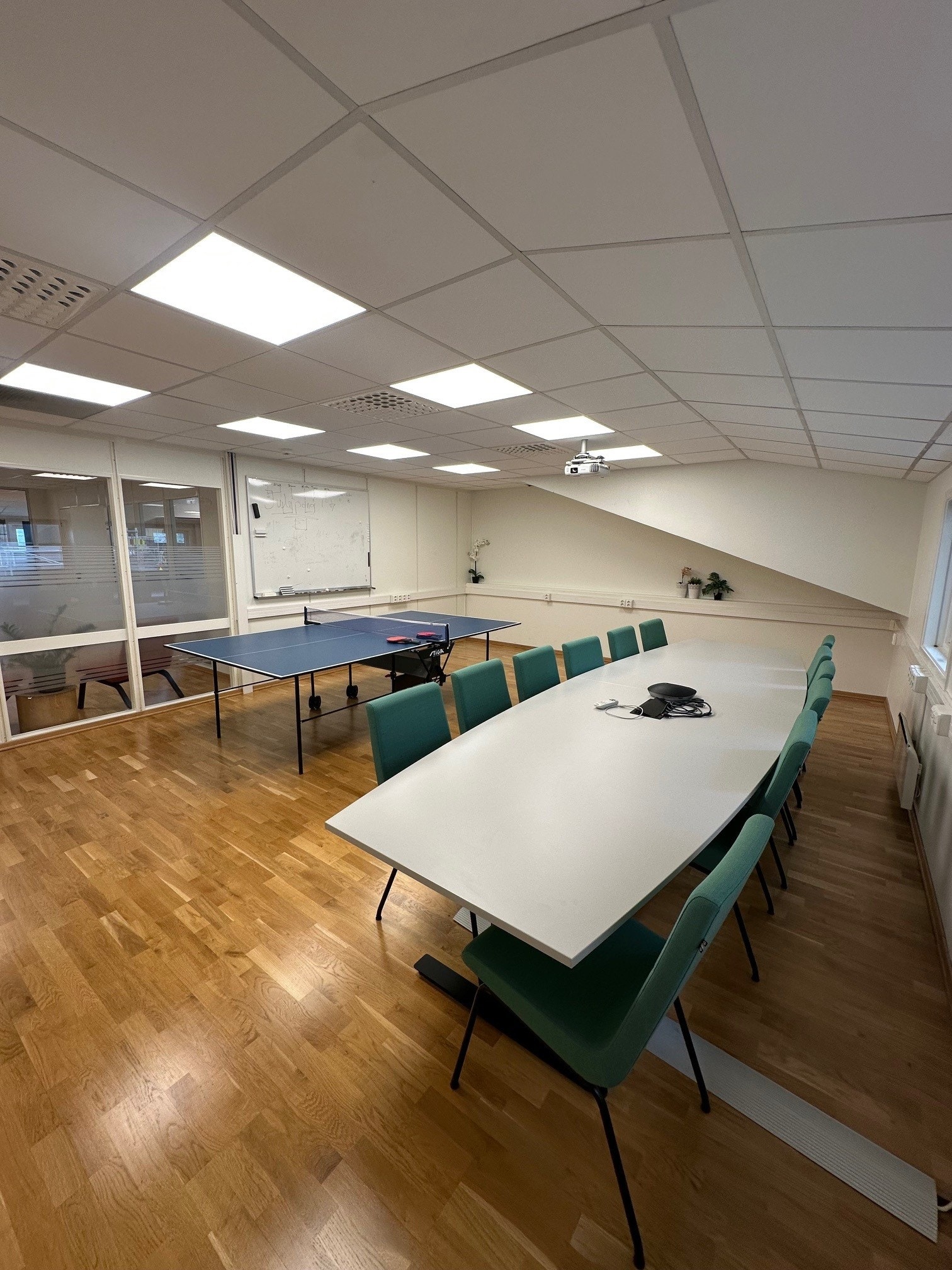 Stort møterom med prosjektor Galleribilde