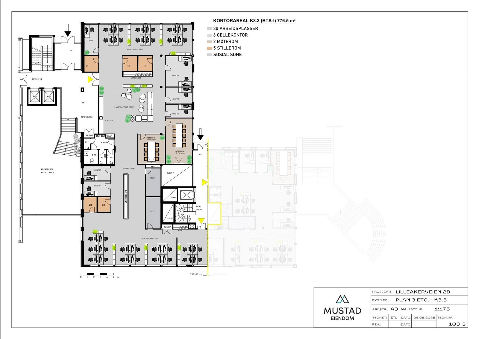 Areal 776,5 m2 BTA Galleribilde