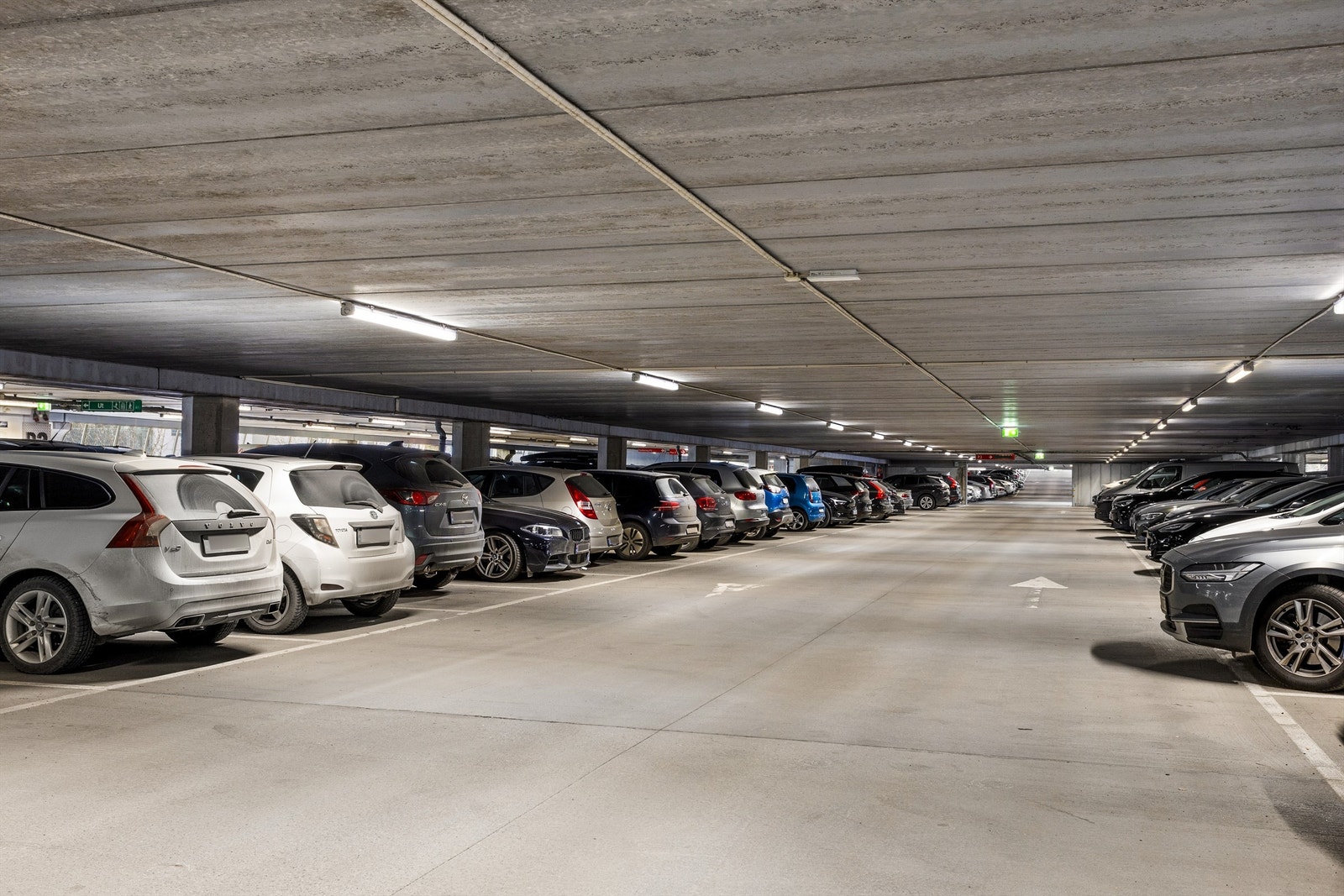 P-hus med mulighet for å leie flere p-plasser. Galleribilde