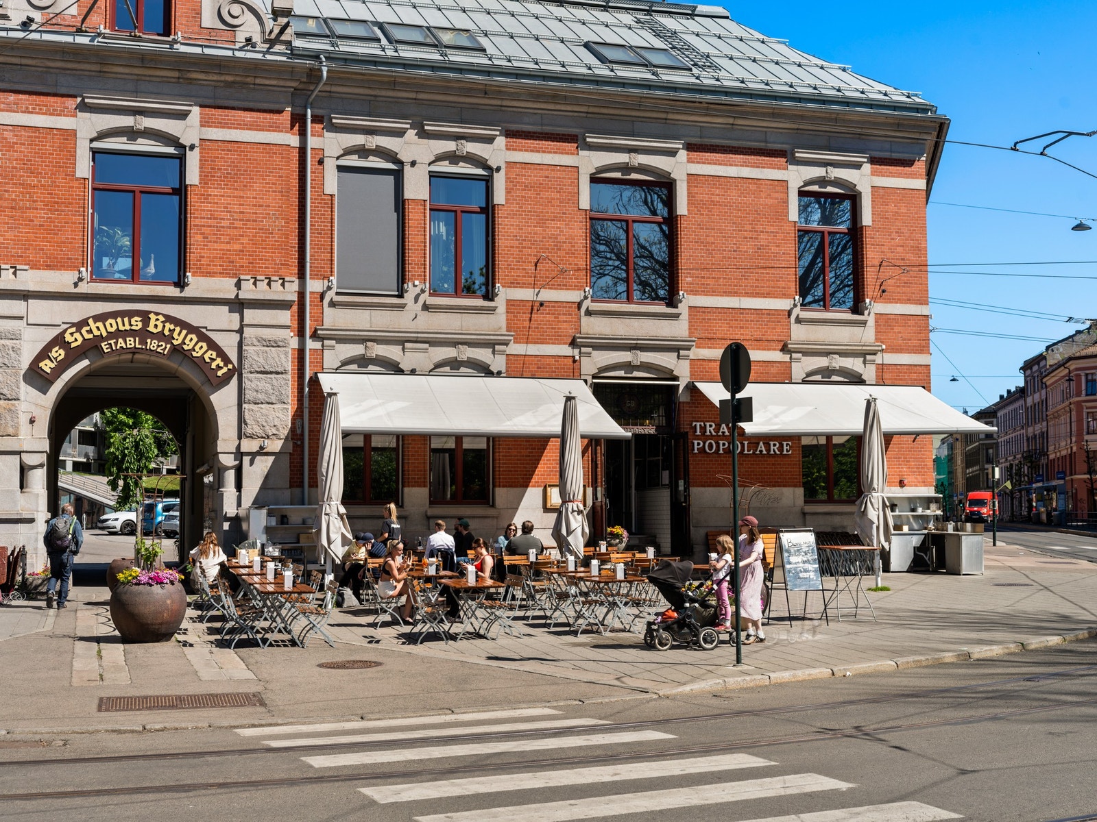 Porten inn til Grunerløkka med kjente Trattoria Populare Galleribilde