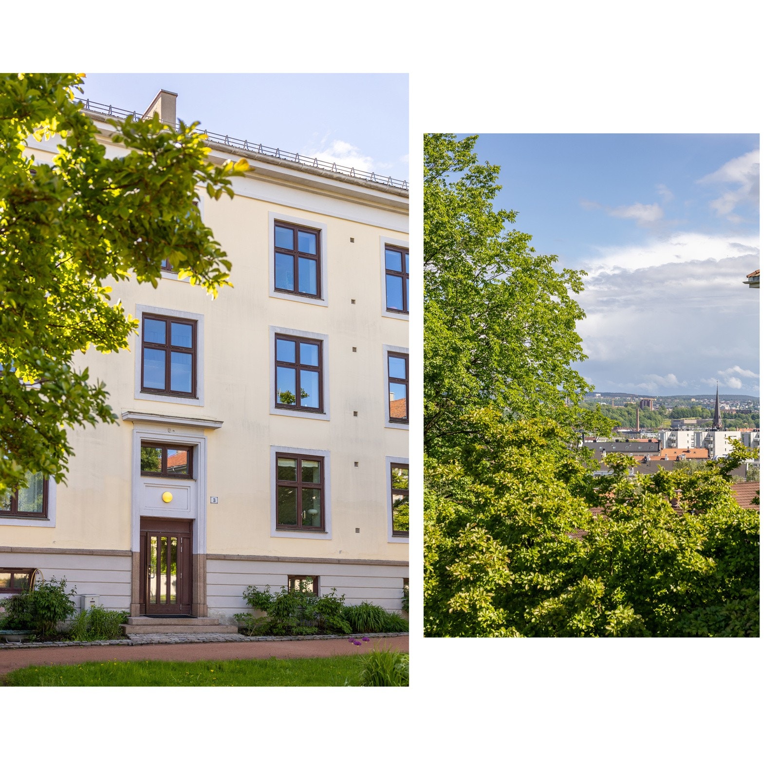 Kort gangavstand til flere busslinjer på Kiellands plass via ulvetrappa. Galleribilde