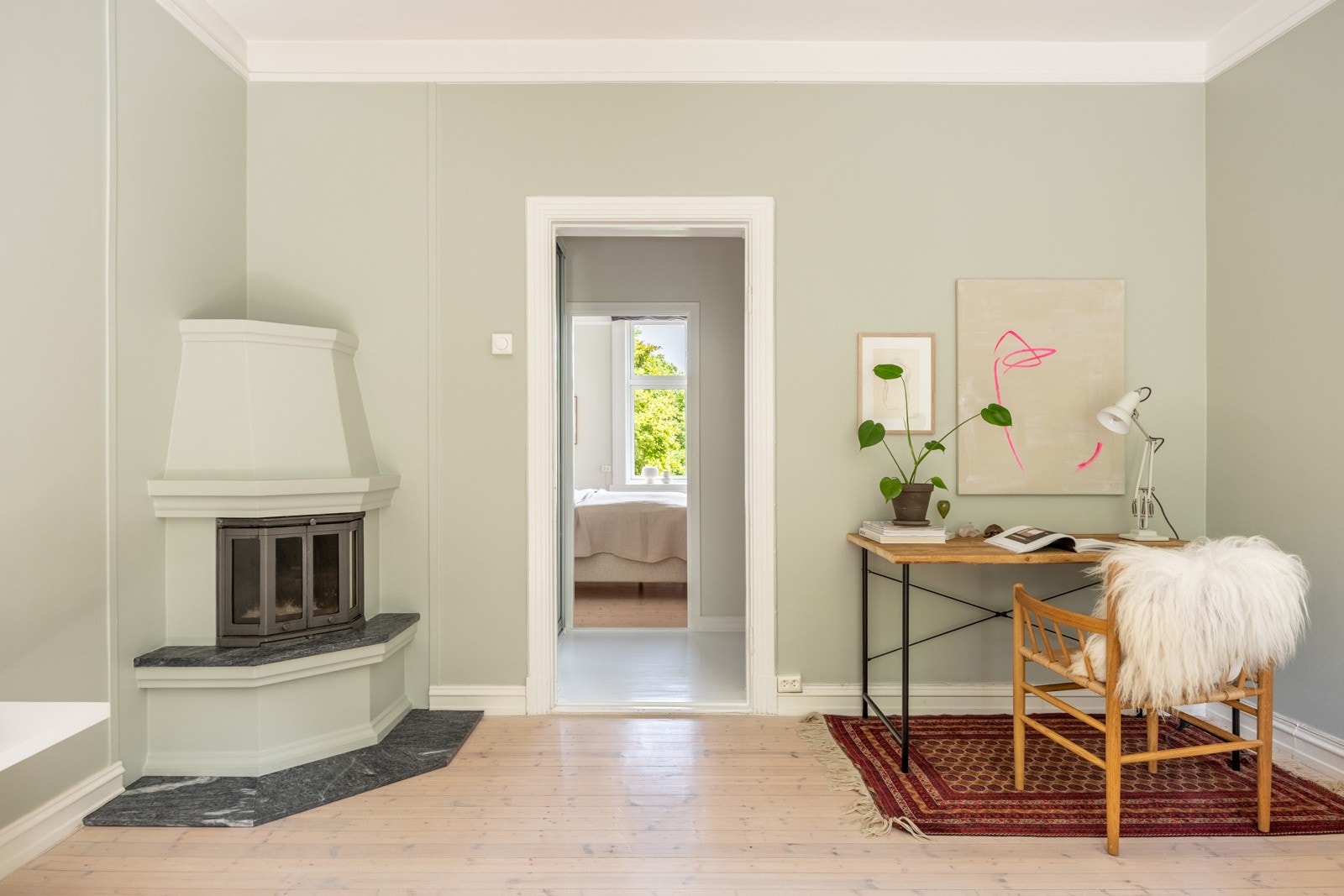 Flott hjørnepeis som ble malt i 2025. Galleribilde