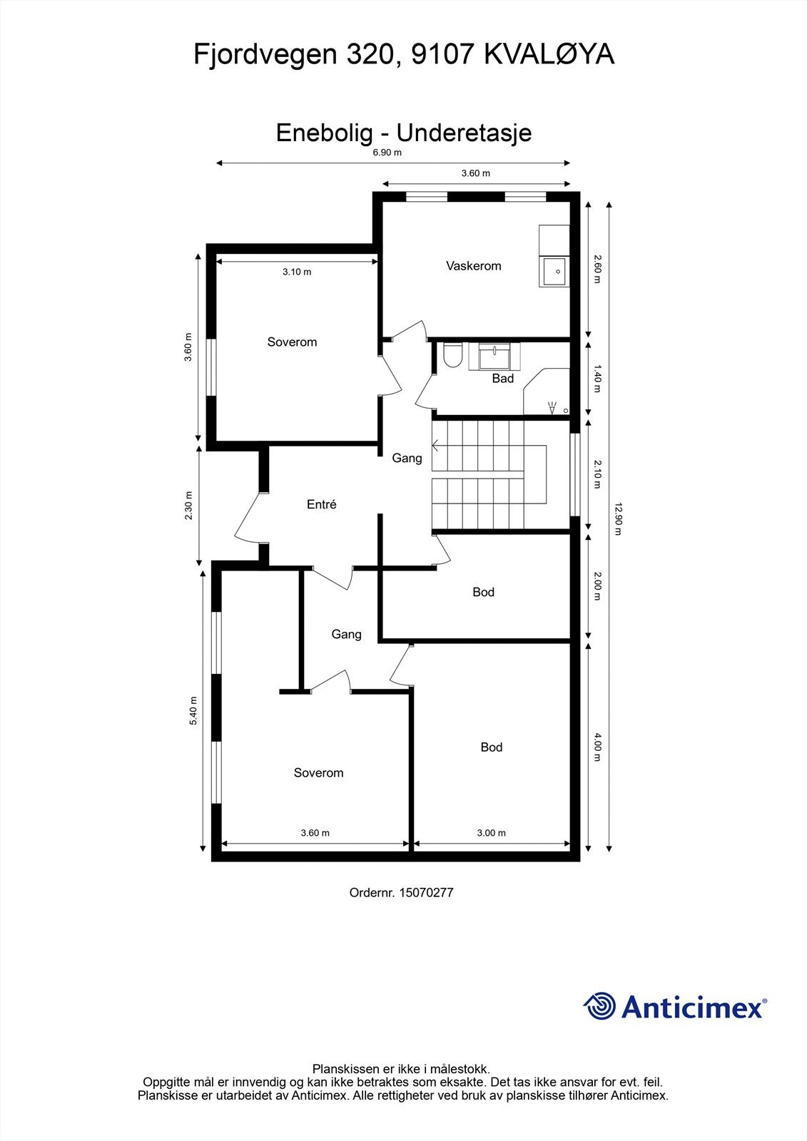 Planillustrasjon u. etasje Galleribilde