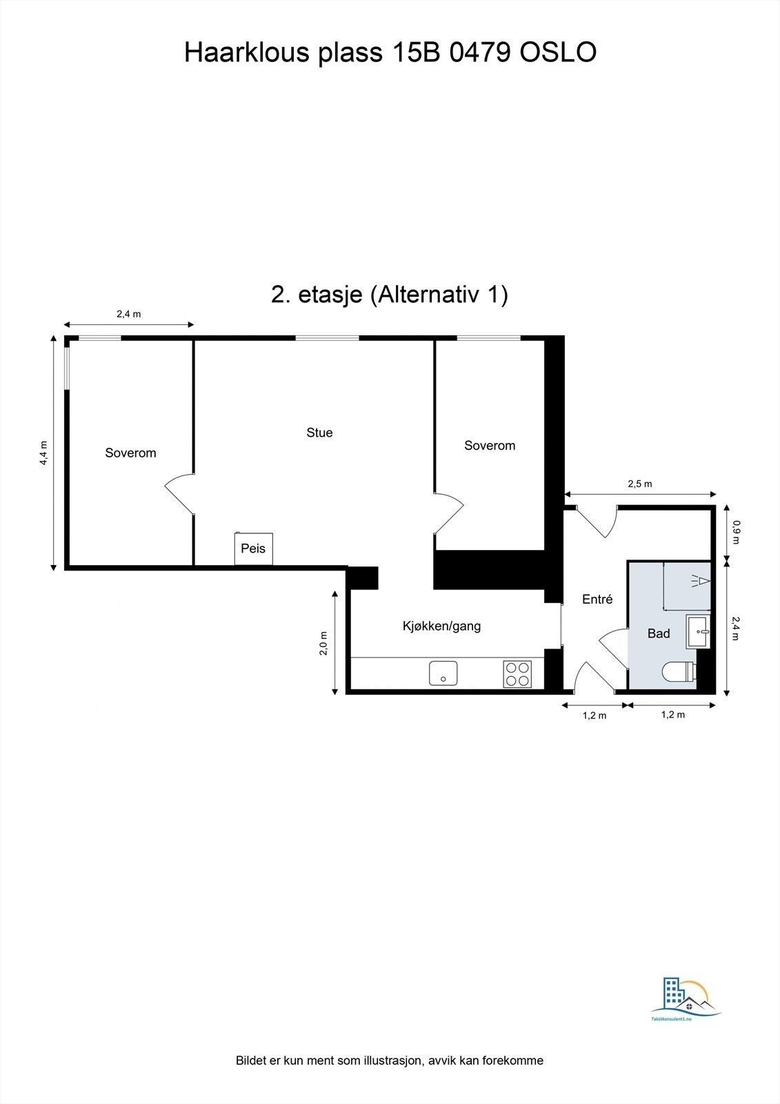 Alternativ plantegning - Kun ment som en illustrasjon. Interessenter oppfordres til å undersøke arbeidet med fagfolk. Galleribilde